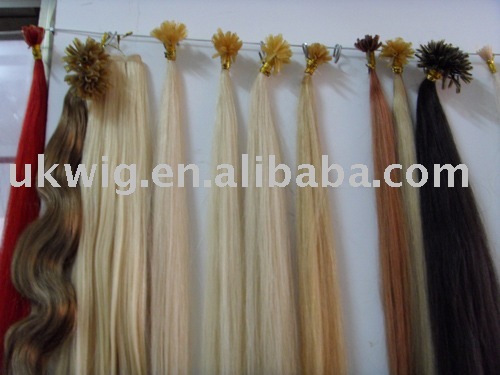 pre-bonded human hair extension u tip hair extensions nail hair extension