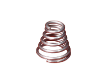 Phosphor bronze compression spring for electronic devices