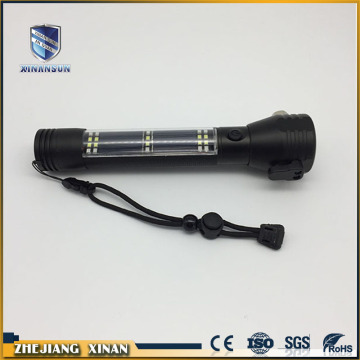 solar charge portable multifunctional flashlight