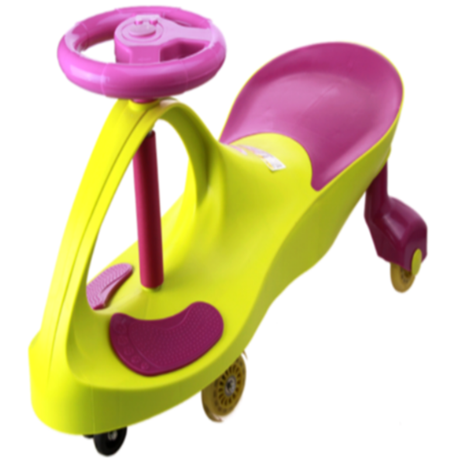 کودکان اسباب بازی سوار اتومبیل مفصل گردنده با چرخ موسیقی و فلش