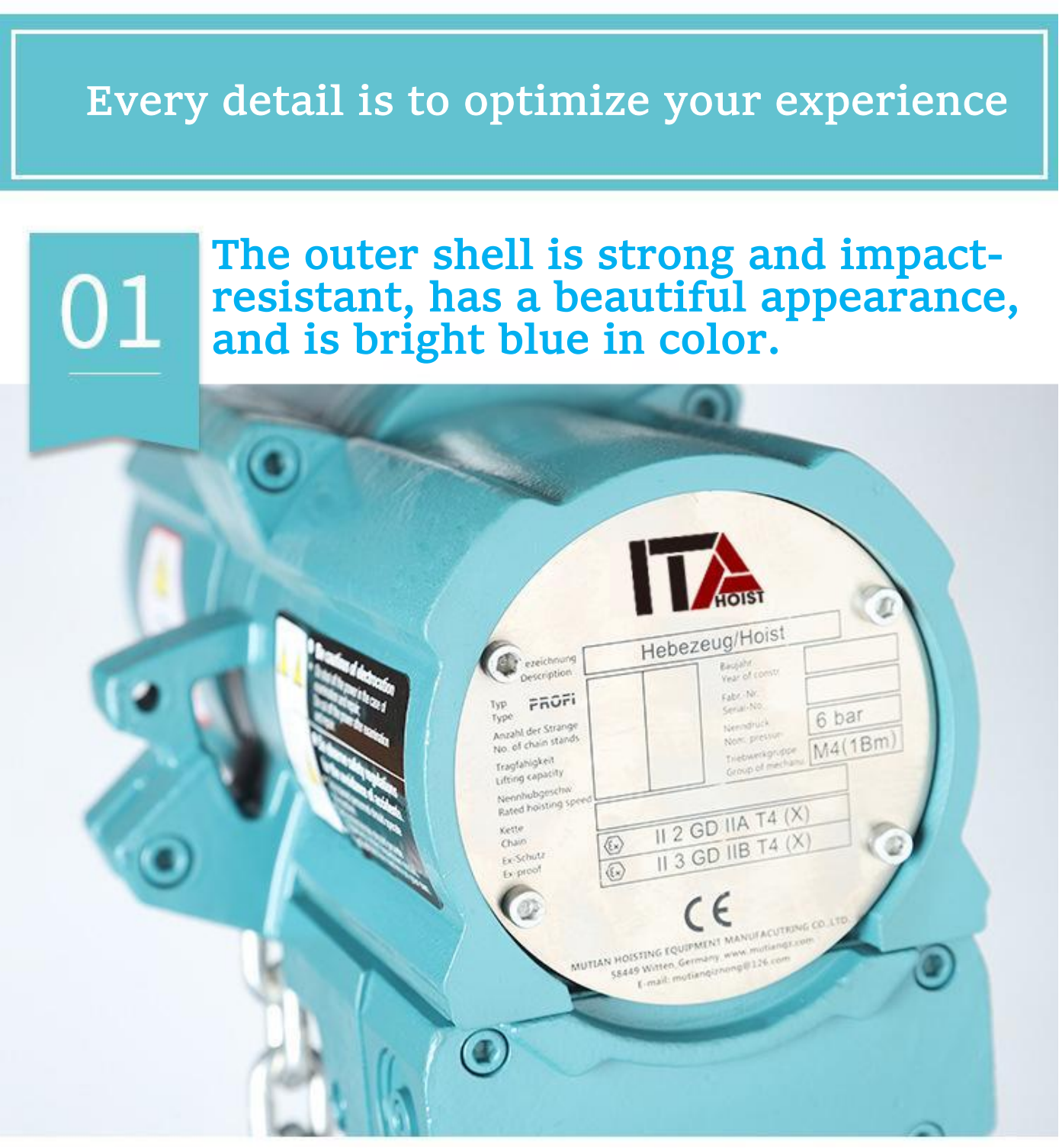 Pneumatic Air Chain Hoist