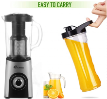 400W/220W Kitchen Blender, Food Processor, Grinder, Mixer with LED Light and Travel Convenience