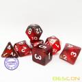 Bescon New Moonstone Dice Maroon, Polyhedral Dice Set of 7