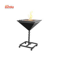 Rusty Fire Pit Garden Sofa Set Outdoor With Fire Pit Hanging  Metal Fire Pit