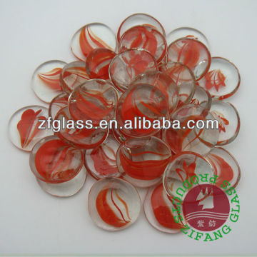 Glass Flat Beads HBZ04