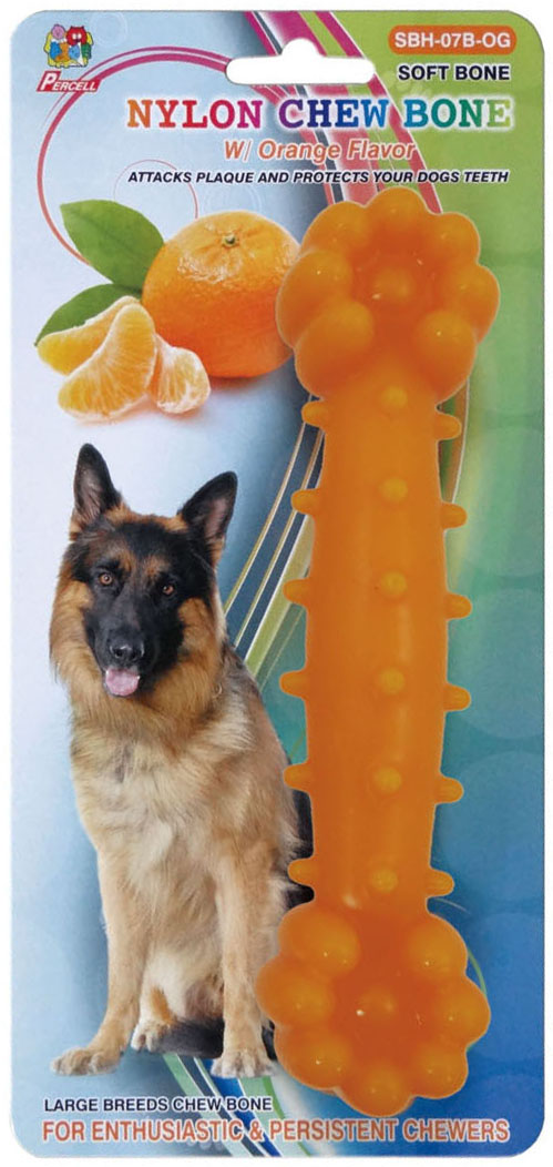 orange scented nylon chew bone - large