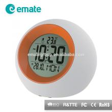 Time display alarm clock with natural sound cute and mini size