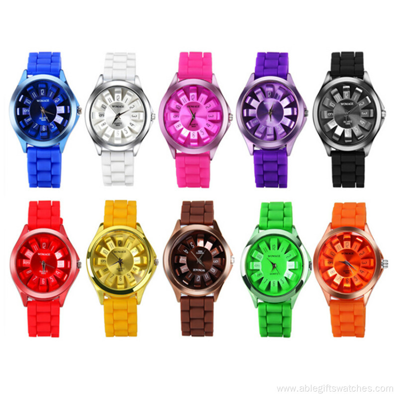 New Boys Girls Silicone Jelly Quartz Wrist Watch