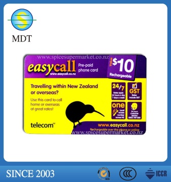 Full color printing pvc prepaid calling card