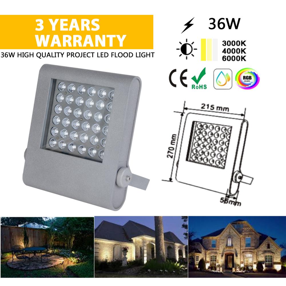 ลานสวนกลางแจ้ง 24V ไฟ LED สปอร์ตไลท์ LED โคมไฟ