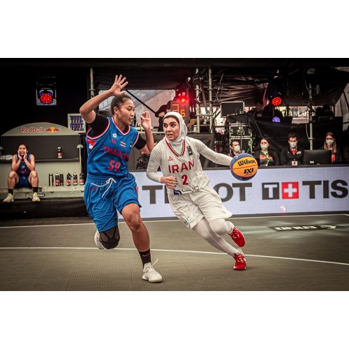 Fiba 3x3 Camina de baloncesto entrelazado