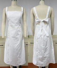 White Maxi Dress with Open Back