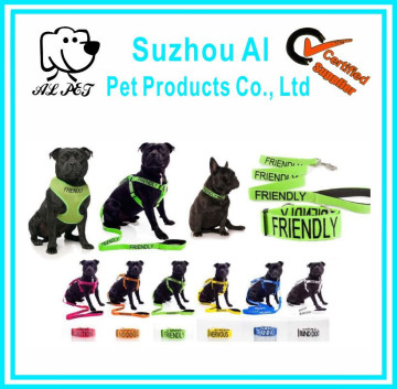 Warning Dog Collars Lead Leash Harness Dog Training Vest