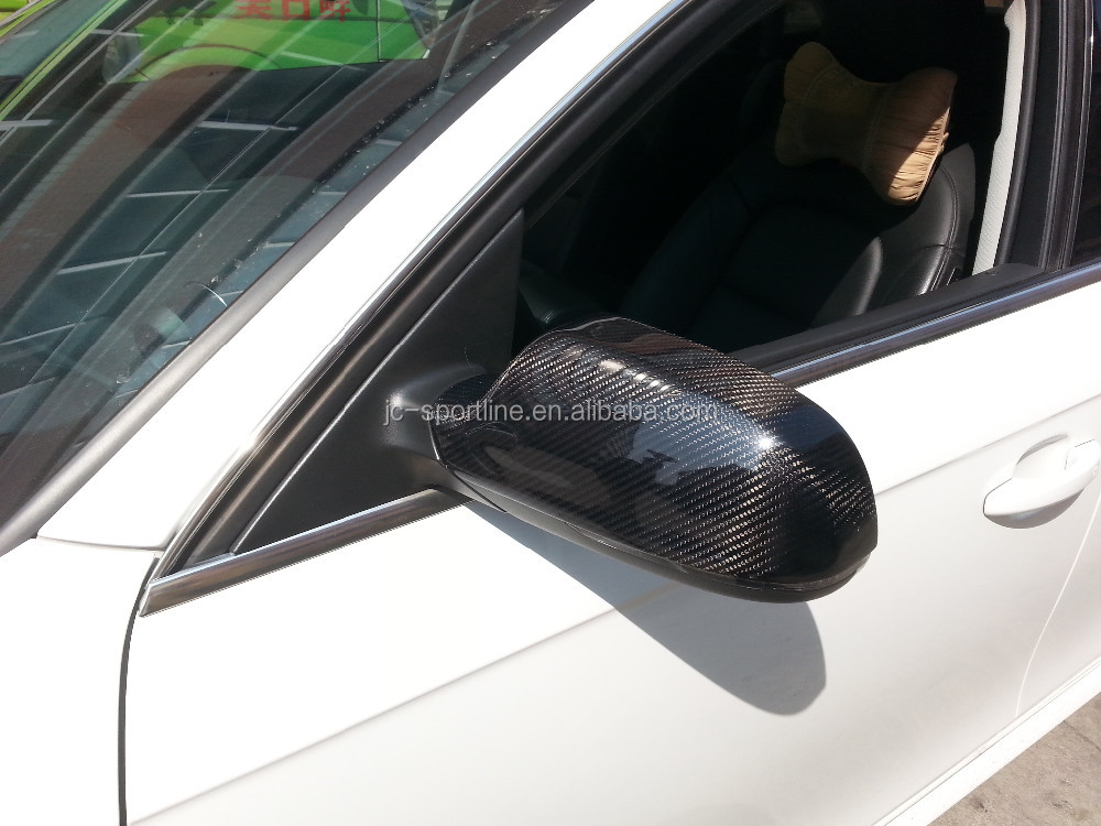 Carbon Fiber Door Side Mirror Cover for Audi A4 B9 2013UP