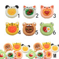 Kawaii Animal Head Food Mischharz Cabochon Flatback Tigerfrosch Handwerk für Kinder Haarnadel Herstellung Scrapbook Dekorationen