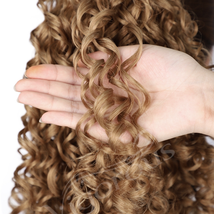 Easy Wear New Fashion Lowest Cheap Price For Women Natural Textured Afro Fiber Drawstring Curly Ponytail