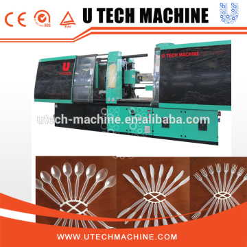 2017 Automatic injection molding machine for making plastic knife/plates tablewares