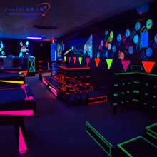 Blacklight Reactive Glow Tape - UV Fluorescent Decor for Luminous Party Decorations