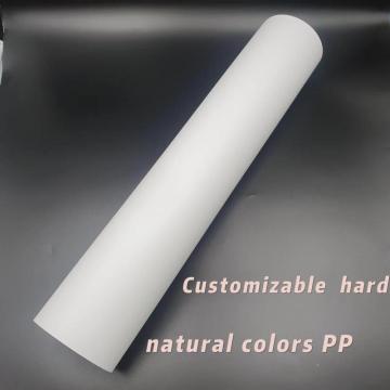 Customizable hard natural colors PP sheet