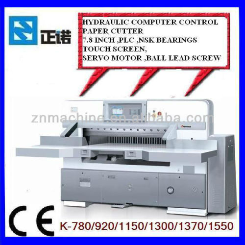 Touch Screen Paper Cutting Machine K920/1150CF