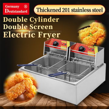 commercial table top 12L electric fryer with stainless steel