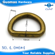 4mm thickness 20mm*12mm iron D ring