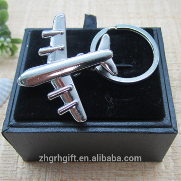 Fasion Key Chain 3D Keyring Airplane Metal Key Chain