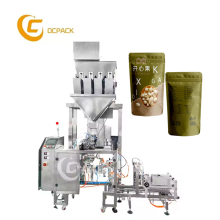 Automatic Mini Doypack Premade 4 Head Linear Weigher for Pistachio Pine Nuts Pouch Packaging Machine