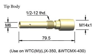 OTC 350A Tip Holder U4167G03