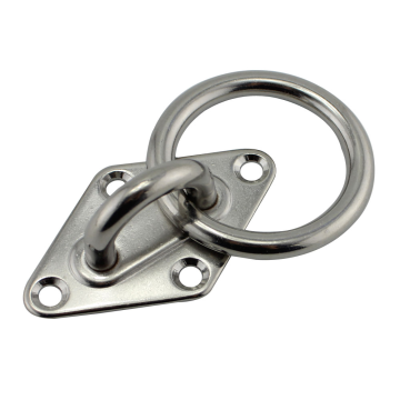 Marine Hardware Stainless Durable Boat Ring Diamond Pad Eye Plate