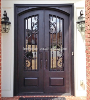 cheap modern wrought iron decorative door