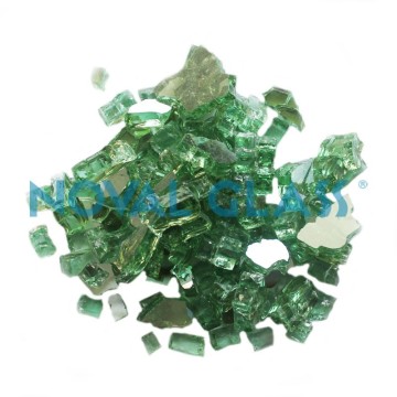Dark Green Reflective Crushed Glass