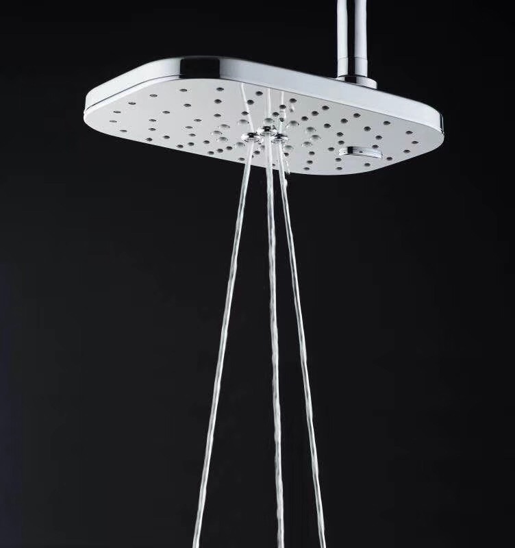 Douchette de salle de bain en abs 5 fonctions chrome