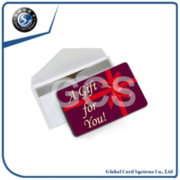 PVC glossy gift card