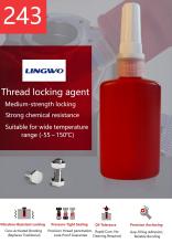 LINGWO 243 blue thixotropic viscosity anaerobic adhesive