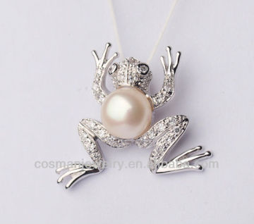 Frog shape 925 silver pendant