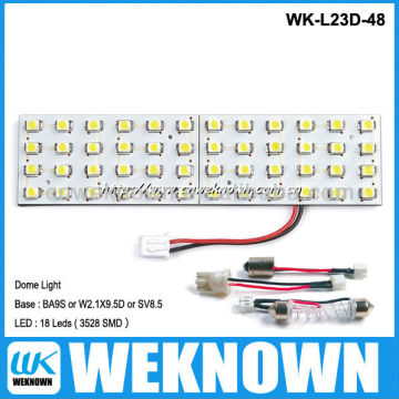 48LED 3528SMD &rv led dome light BA9S &Car led light &car Dome light series & automotive dome light