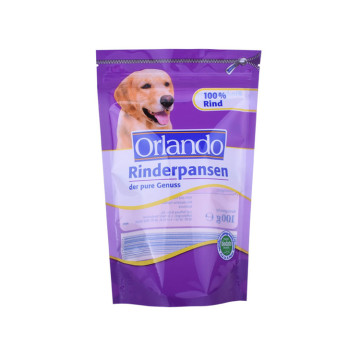 Glossy Finish Dog Treats Bag dengan Jendela