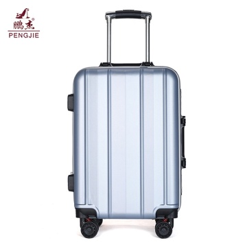 3 stks abs + pc aluminium trolley bagage set