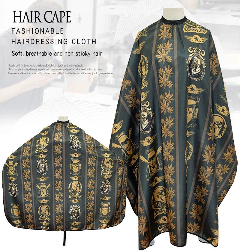 High-Grade Pattern Hair Cutting Cape Western Style for Adults for Barber Cape