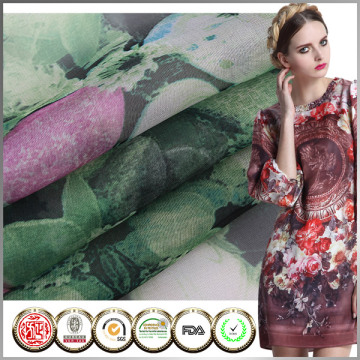 Professional design Printed Patterned chiffon fabric textiles