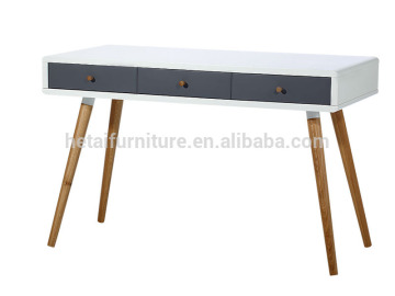 High quality MDF modern home working/work desk with drawers, wooden 120cm long working desk with drawers