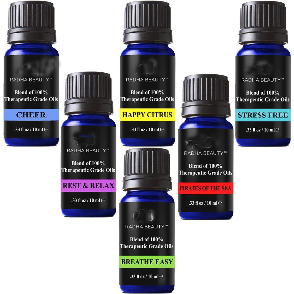 6pc 10ml Essential Oils Set Massage Oils Set