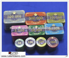 New Design Baccarat Acrylic Poker Chip Baccarat Chip With Denominations
