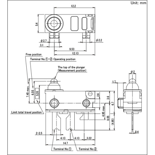 ALPS Công tắc phát hiện loại chống thấm nước