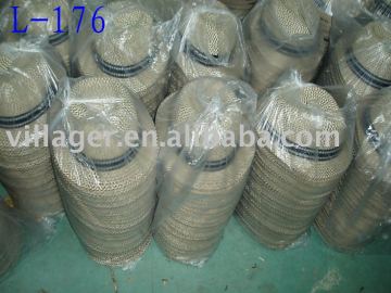 pp braid hat, fedora hat