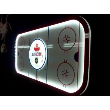 Signe de lumière de patinoire de hockey