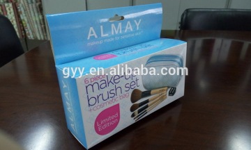 Glossy Cosmetic Display Paper Box, Gift Packaging with Hook