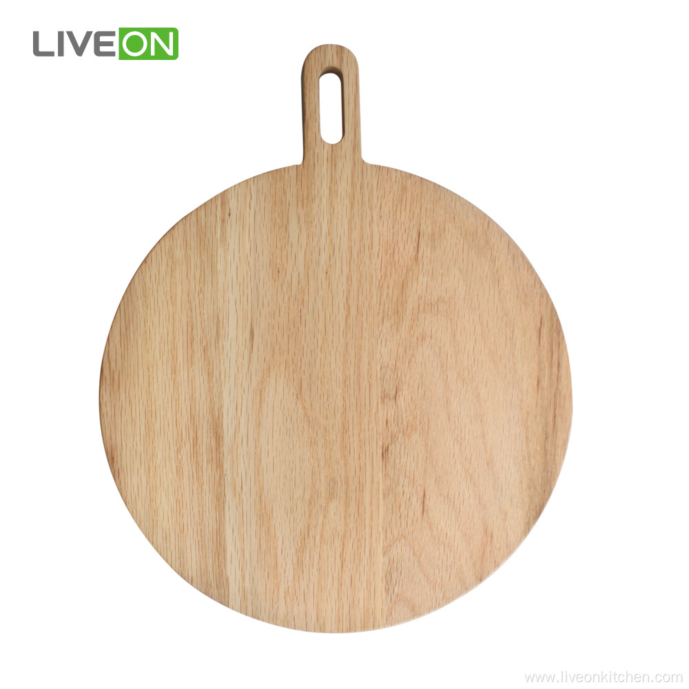 Round Red Oak Wooden Chopping Cutting Board