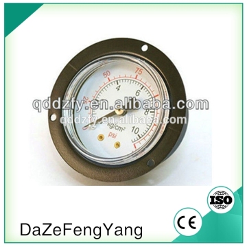 mbar oil filled industrial pressure gauges